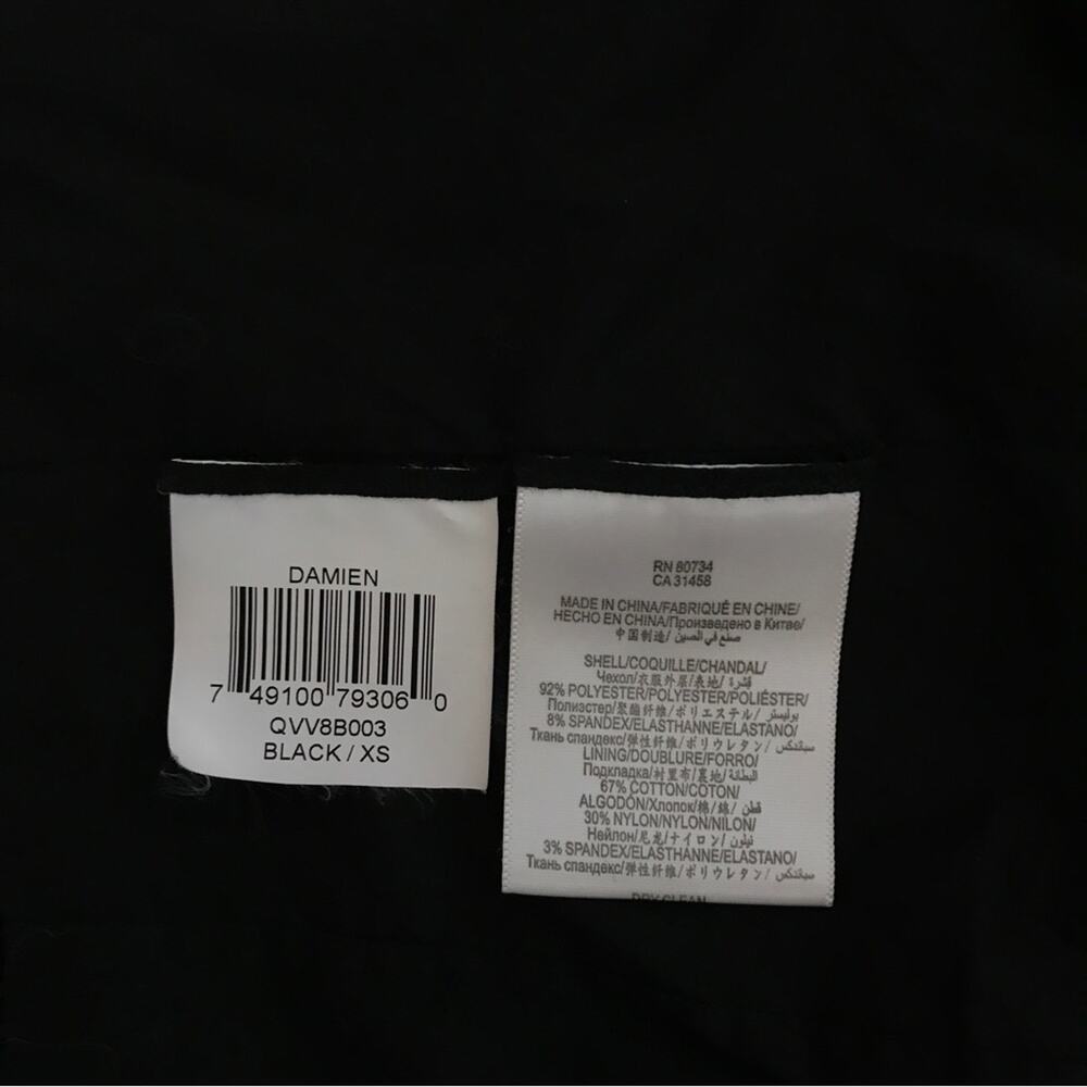 BCBGMaxAzria Black Vest Faux Suede Biker Style Zippered XS - Picture 10 of 10